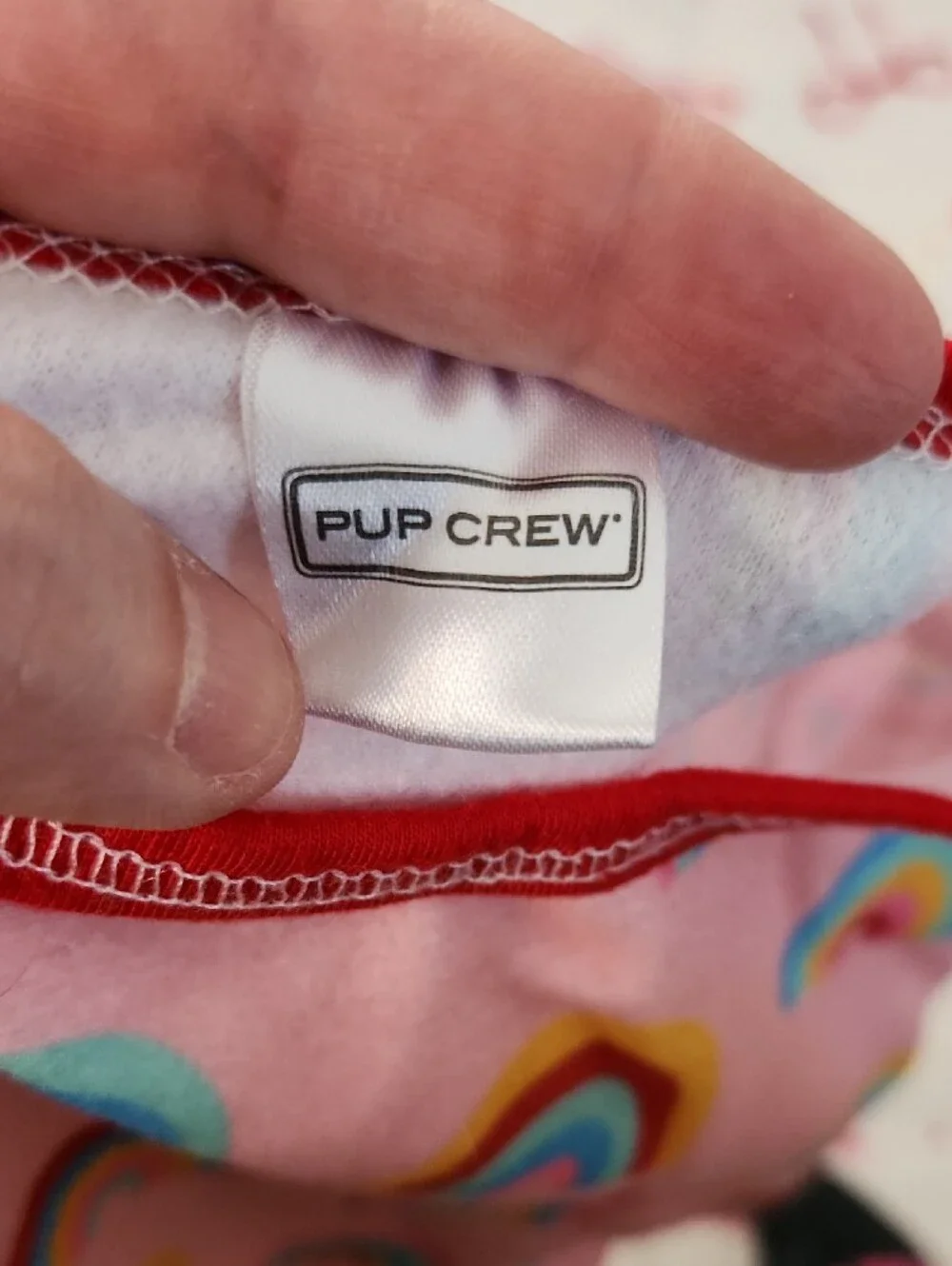 Pink Rainbow Print Dog Pajamas